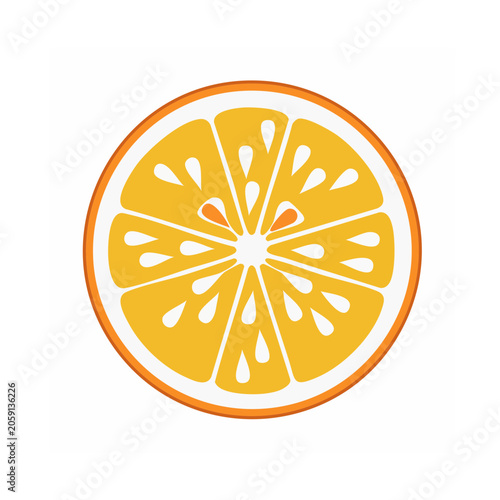 Flat design vector sun icon