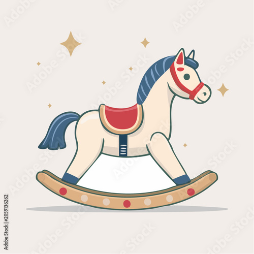 Rocking Horse Toy Illustration