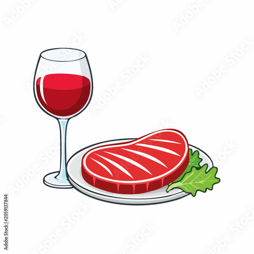 Steak and Red Wine