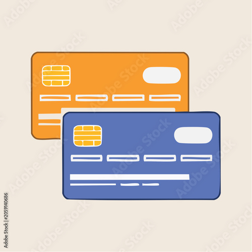 Two Credit Cards with Chip
