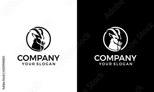 mountain goat head logo