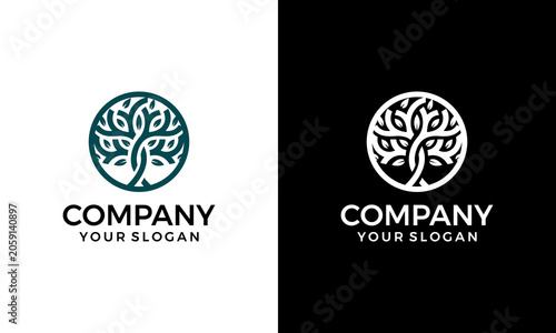 abstract tree logo