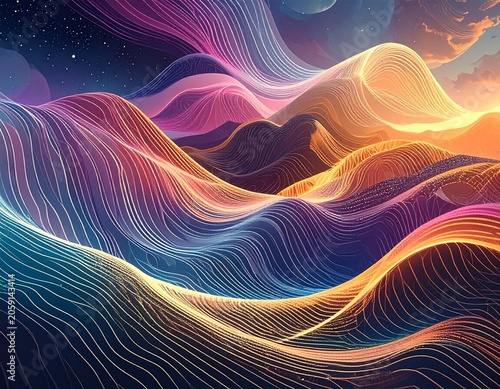 Linhas abstratas 