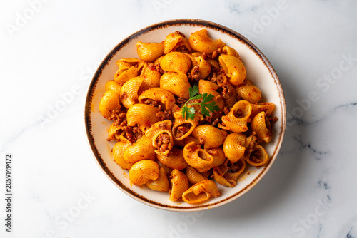 Italian pasta conchiglie wi...