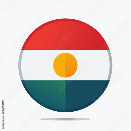 Niger Flag Circle Icon