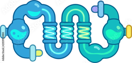 Φωτογραφία Colorful Pipe System.
