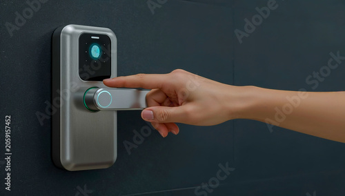 Advanced biometric fingerprint security solution for trusted digital access control identity management and seamless authentication in connected smart spaces