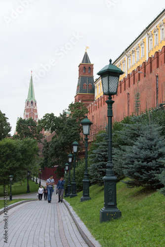 Photography Pathway along the Kremlin wall in Moscow, Russia