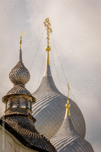 Fotografía Silver onion domes of Russian Orthodox church