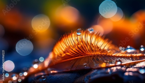 Detailed Macro Photograph Capturing A Sharp Natural Element The Rich Out Of Focus Background Creates A Beautiful Soft Bokeh Effect Bright Texture Composition