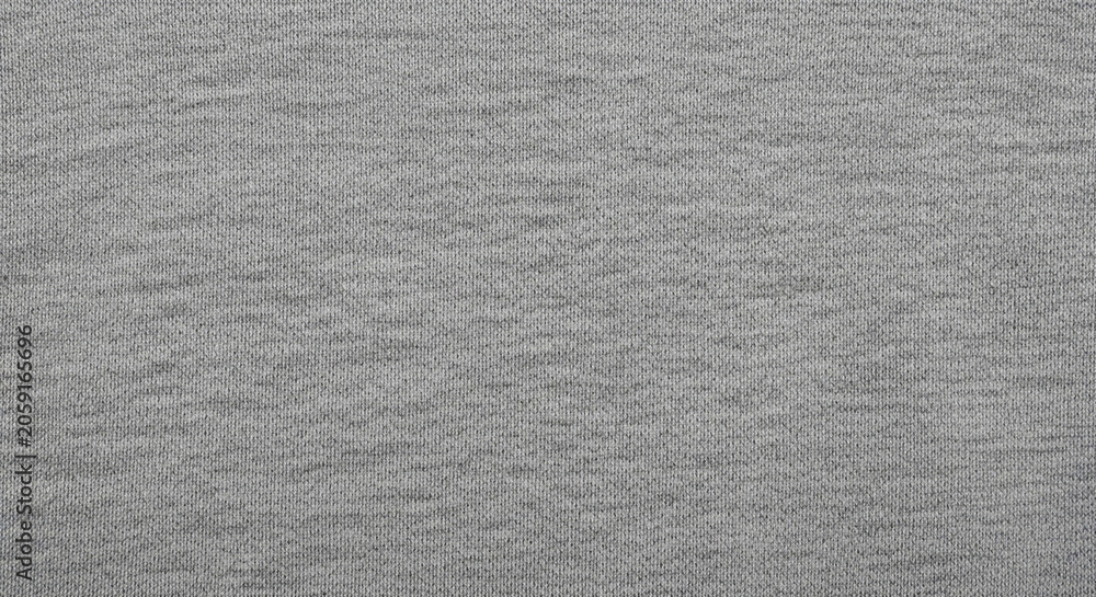 Fototapeta premium Gray Heather Jersey Fabric Texture Background Close-up