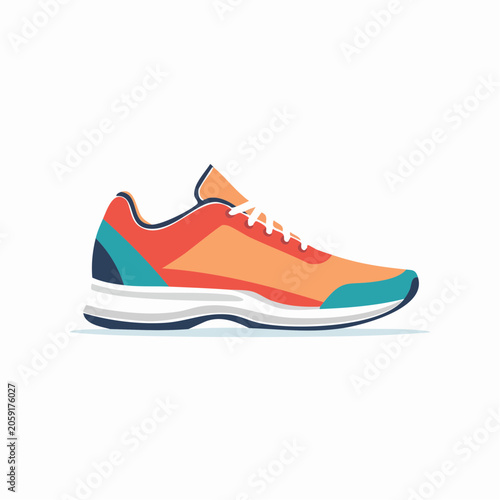 Modern Running Shoe Illustration