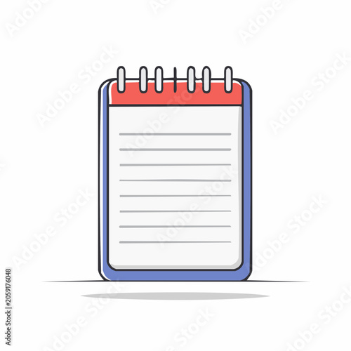 Spiral Notebook Illustration