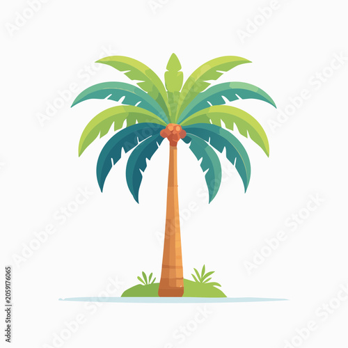 Stylized Palm Tree Illustration