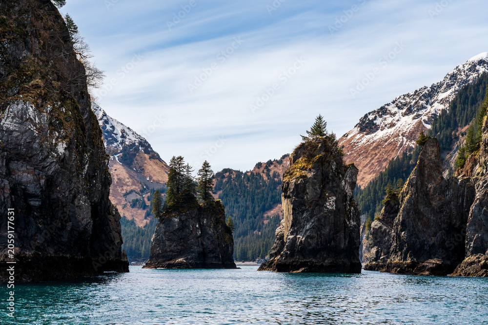 Obraz premium Alaskan Rocky Islands