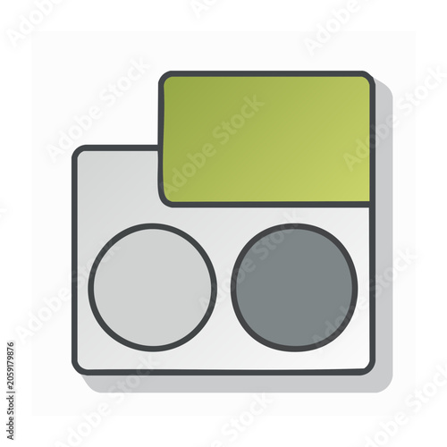 Flat design laptop icon with transparent background