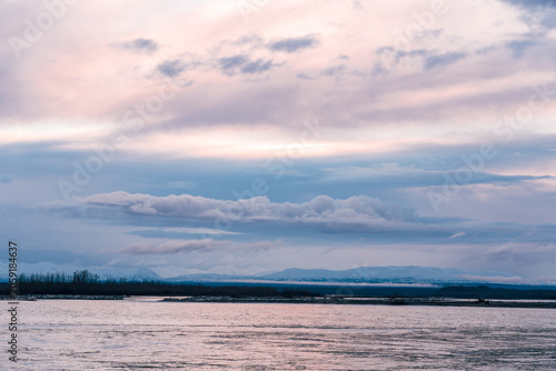Serene Sunset Over Alaskan Wilderness