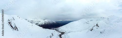Snow-Covered Landscape in Alaska