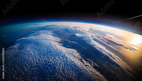 Earth Atmosphere Viewed From Space