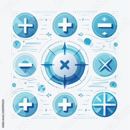 Mathematical Symbols and Operations Icons