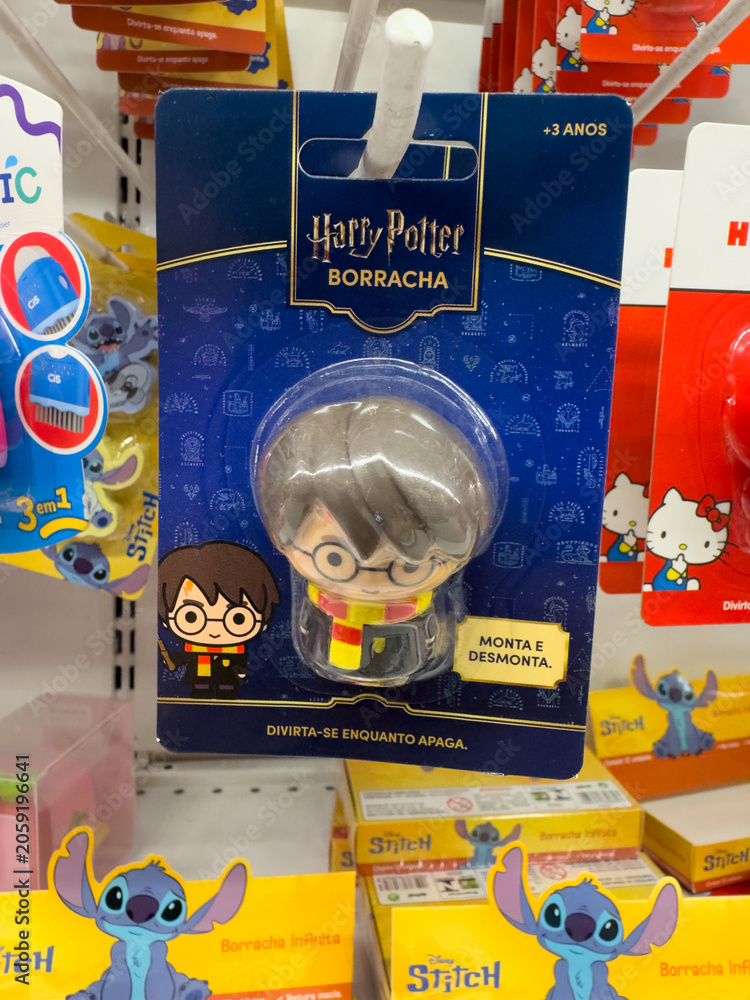 Naklejka premium Harry Potter Borracha Collectible Toy on Store Shelf Display