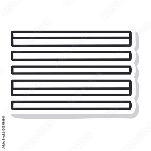 Hamburger menu icon with three horizontal lines