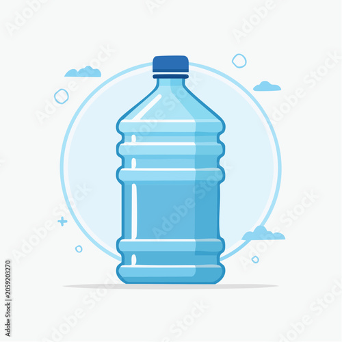 Large Water Bottle Illustration