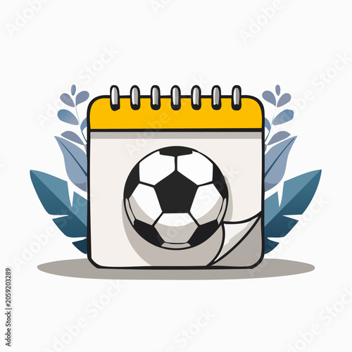 Soccer Game Schedule Calendar Icon