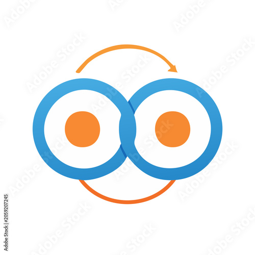 Infinity Symbol with Looping Arrows Icon