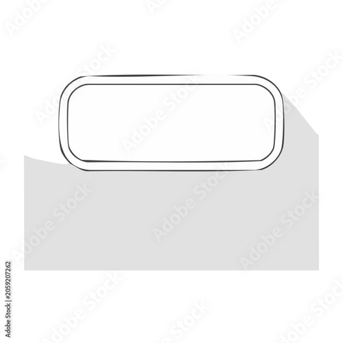 Minimalist smartphone line art illustration