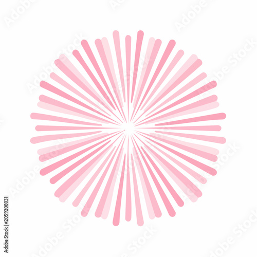 Pink Burst of Light