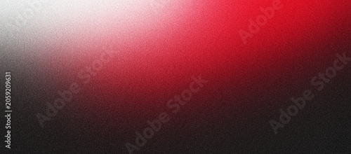 Cuadro en lienzo Gradient background with red black and white noise grain texture wallpaper