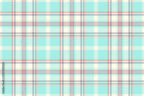 Fotografie Aesthetic tartan plaid pattern with a textured woven appearance and light and sea shell tones