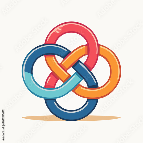 Interlocking Rings Abstract Design