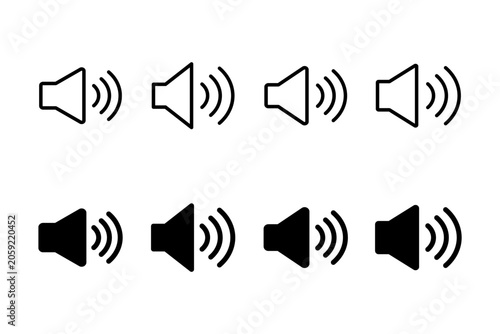 Speaker icon vector illustration. volume sign and symbol. loudspeaker icon. sound symbol