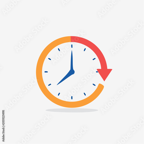 Clock with Arrow Icon