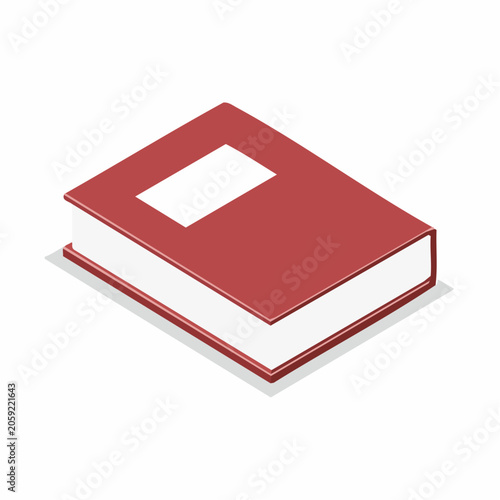 Red Book with Blank Label