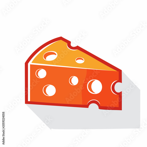 Stylized Wedge of Cheese Icon