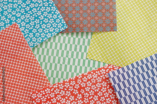Origami Papers as Background