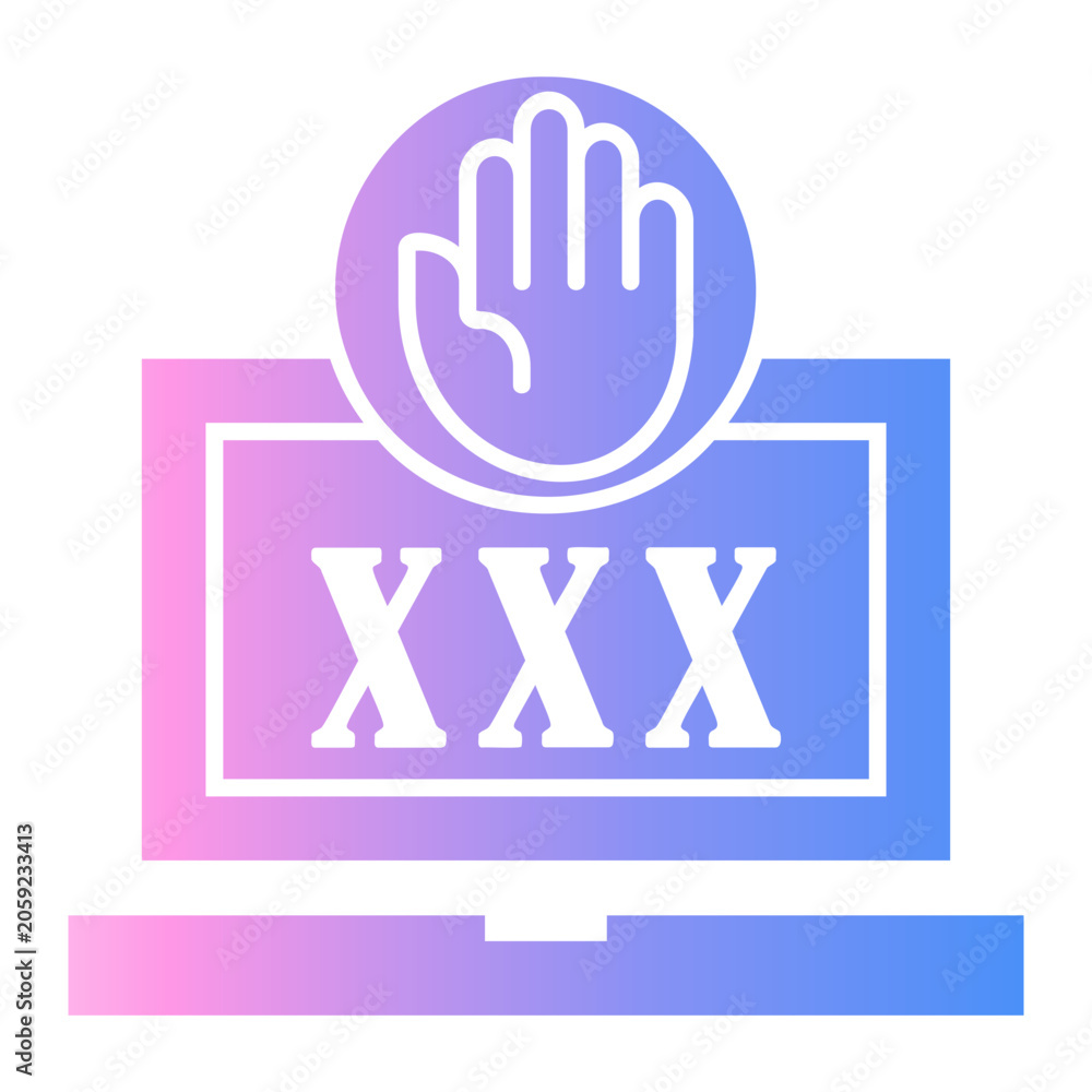 Fototapeta premium sensitivity Gradient icon