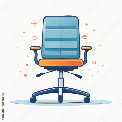 Modern Office Chair Illustration