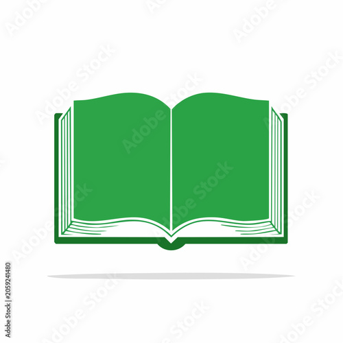 Open Green Book Icon
