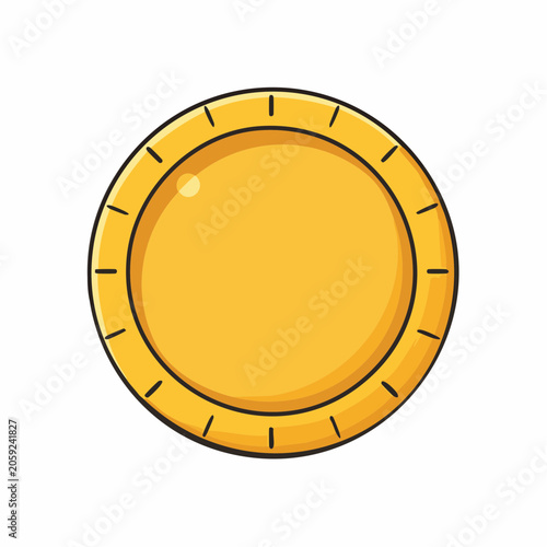 Golden Coin Illustration