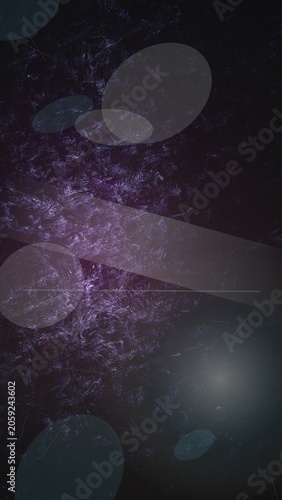 Purple moon silhouette in cloudy night sky