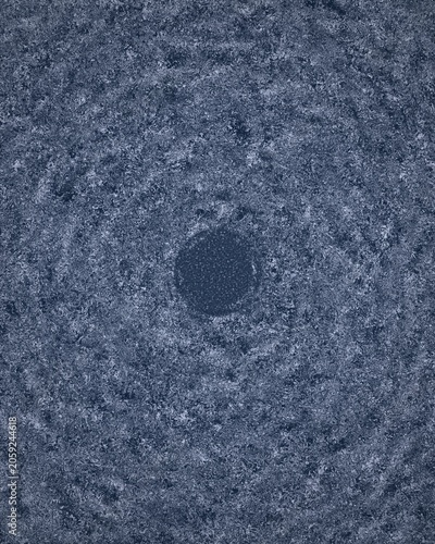 Close up of dark blue textured fabric surface