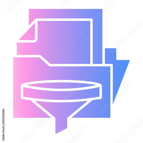 Photos filter Gradient icon