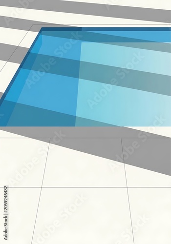 Modern Swimming Pool with Clear Blue Water and Stylish Design.