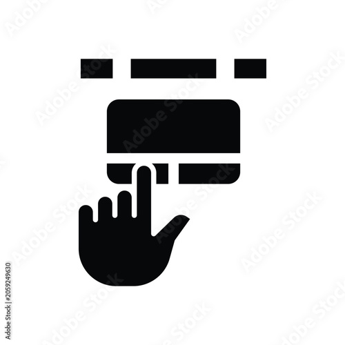  trackpad solid icon illustration vector graphic.eps