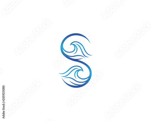 S letter wave logo