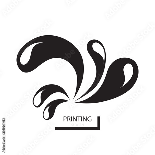 Printing icon logo vector